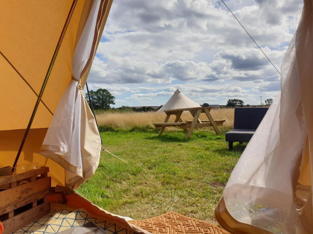 6M Xl Bell Tent With Log Burner Near Whitby Villa Liverton Exterior photo